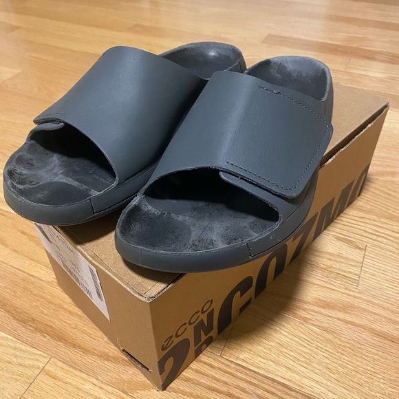 ECCO MENS COZMO ONE BAND SLIDE Sandals Size US 9-9.5 - Picture 2 of 9